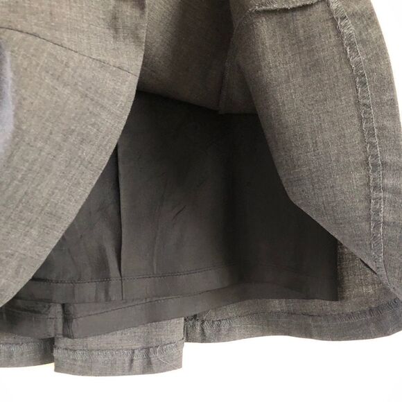 Express Flared Fit Gray Wool Blend Skirt 0 - Picture 2 of 4